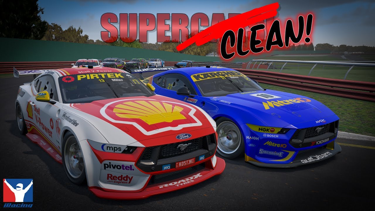 Cleanest racing on the service?!? | iRacing | Supercars | Sandown | Mustang