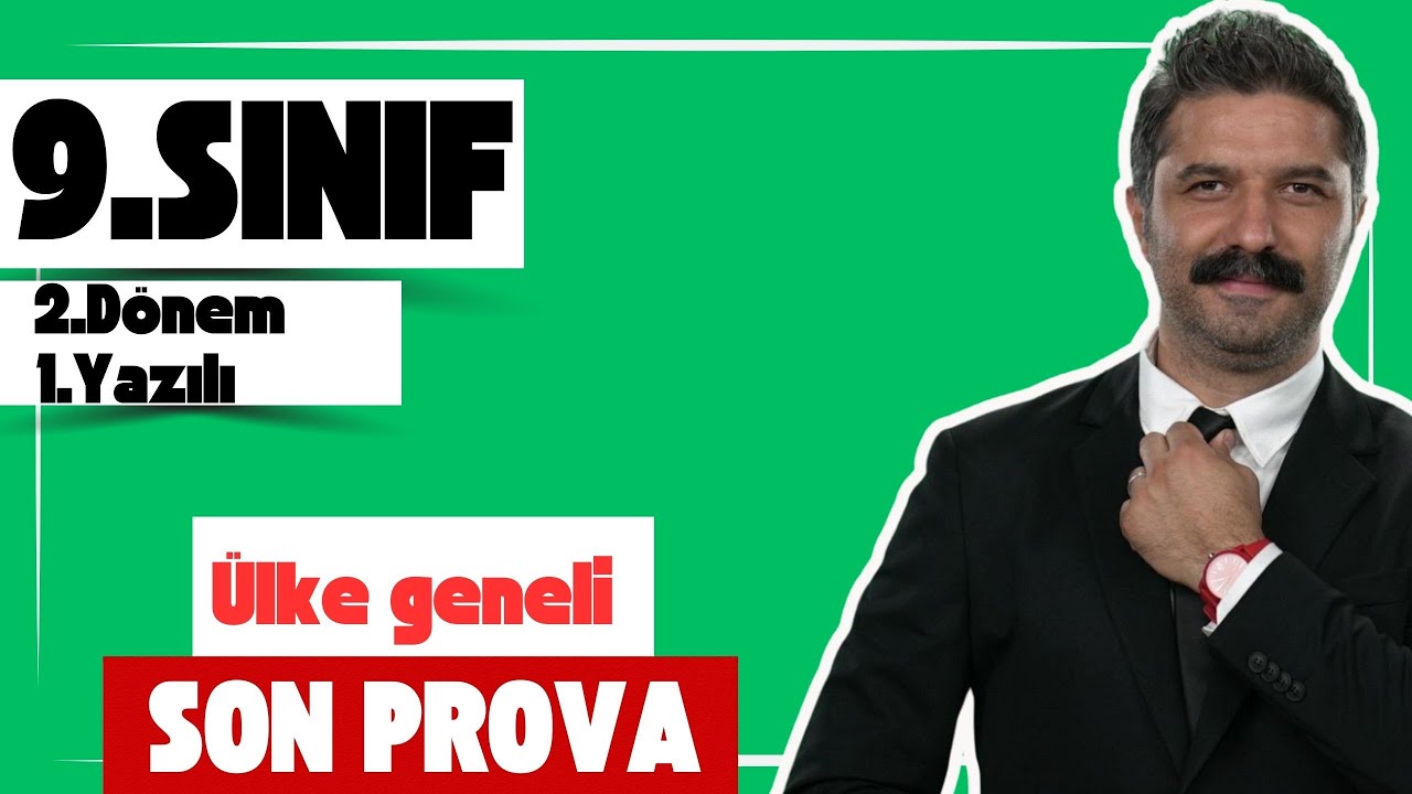 9.SINIF | Ülke Geneli 2.Dönem 1.Yazılı | RÜŞTÜ HOCA | SON PROVA | Türk Dili ve Edebiyatı