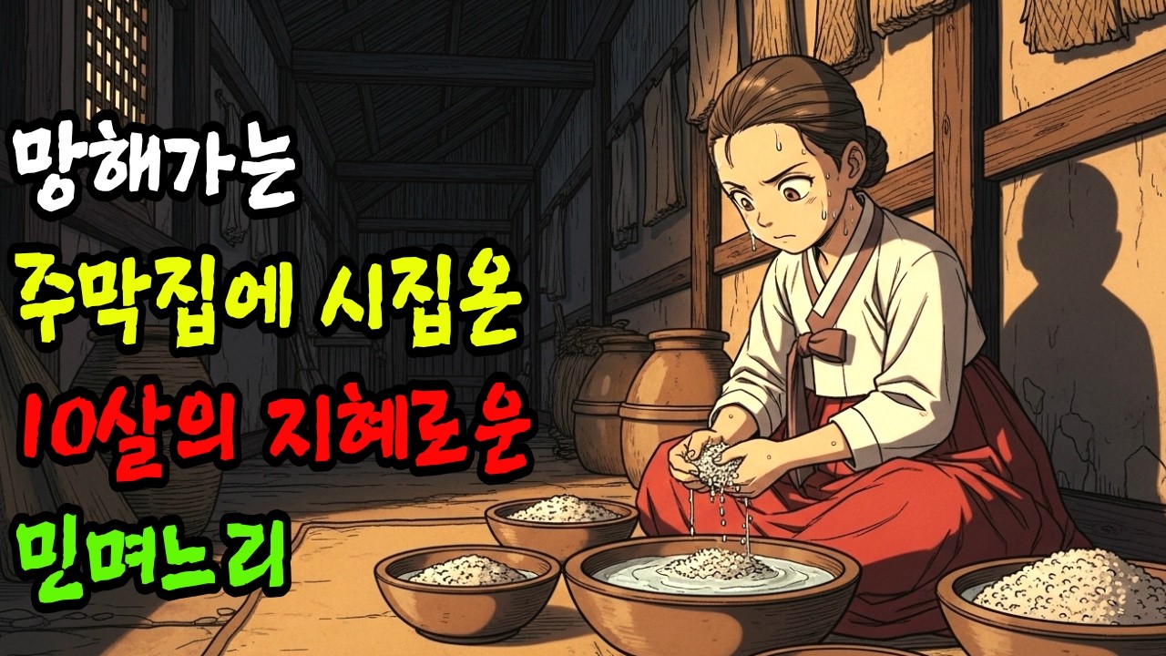 망해가는 주막집에 시집온 10살의 지혜로운 민며느리 야담 | 민담 | 전설 | 조선 | 옛날이야기 | 수면동화