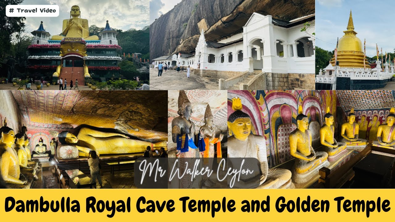 Dambulla Royal Cave Temple and Golden Temple #travel #tour #dambulla