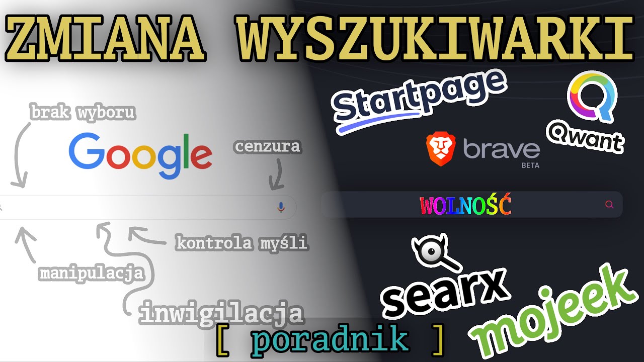 Jak uciec od Google w kilka kliknięć (SearX, Brave Search, Qwant...)