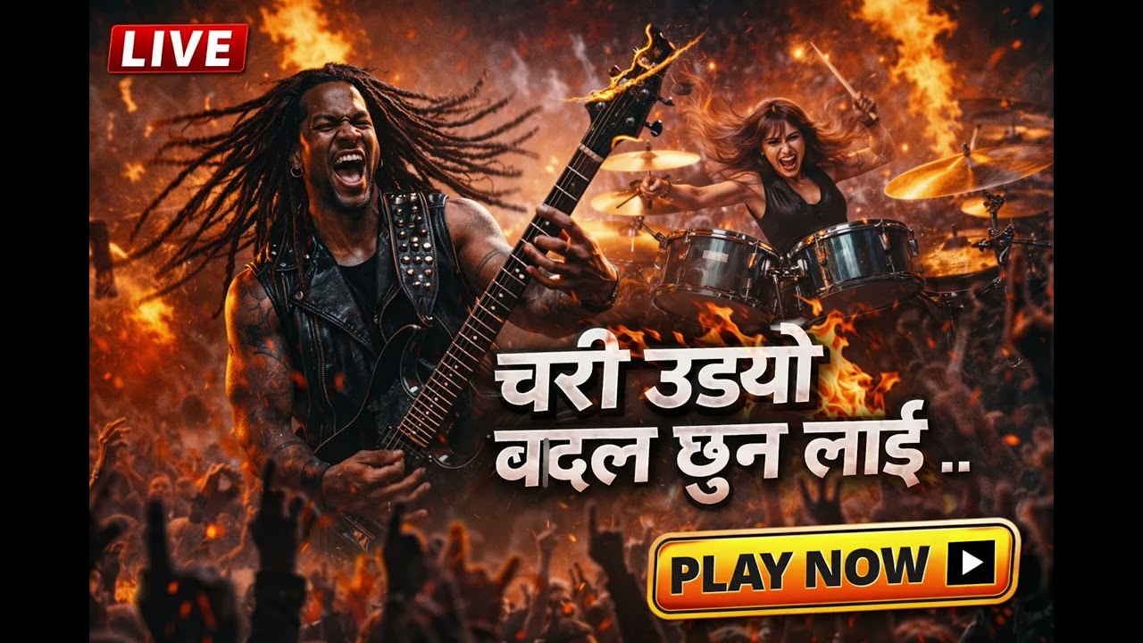 Chari Udyo Badal Chuna Lai 🤘 | Heavy Metal Version | Nepali Folk Metal Cover 2025