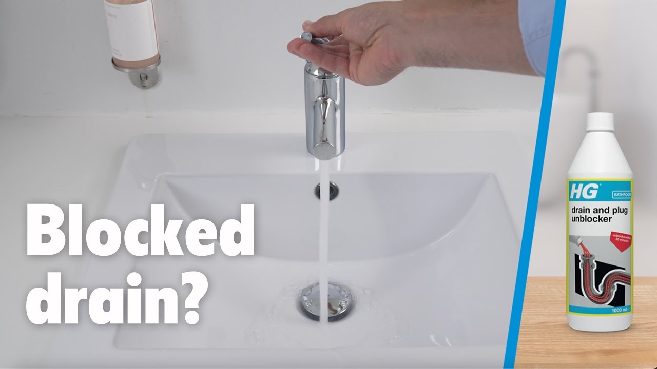How to unblock a drain or sink? Unblock it quickly with HG unblockers.