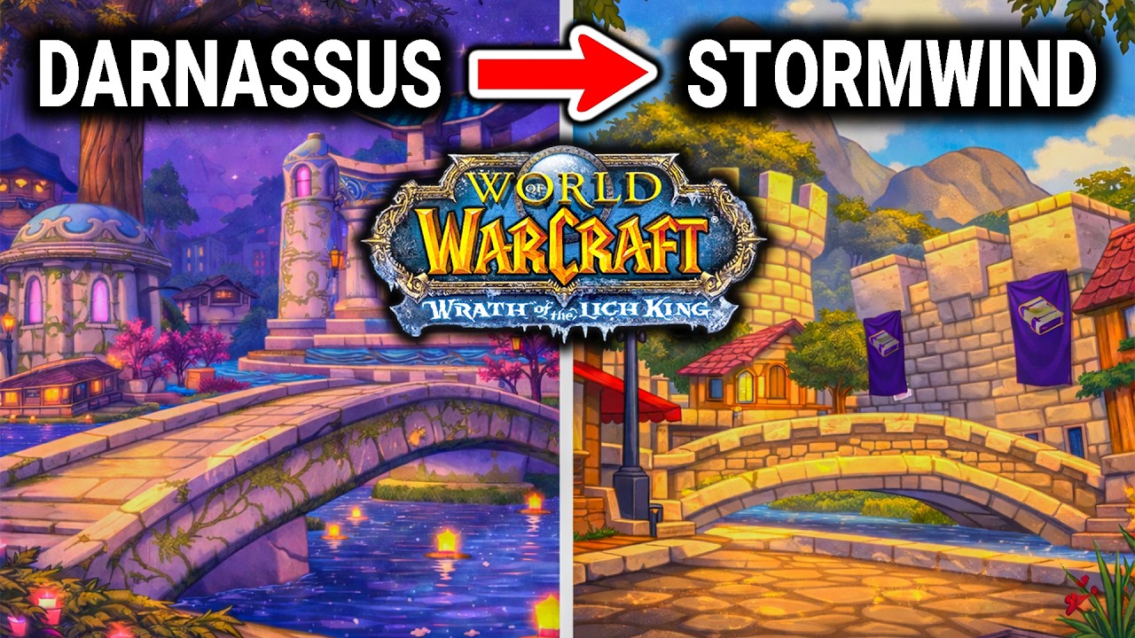 Darnassus to Stormwind in WoW WoTLK (The Shortest Route)