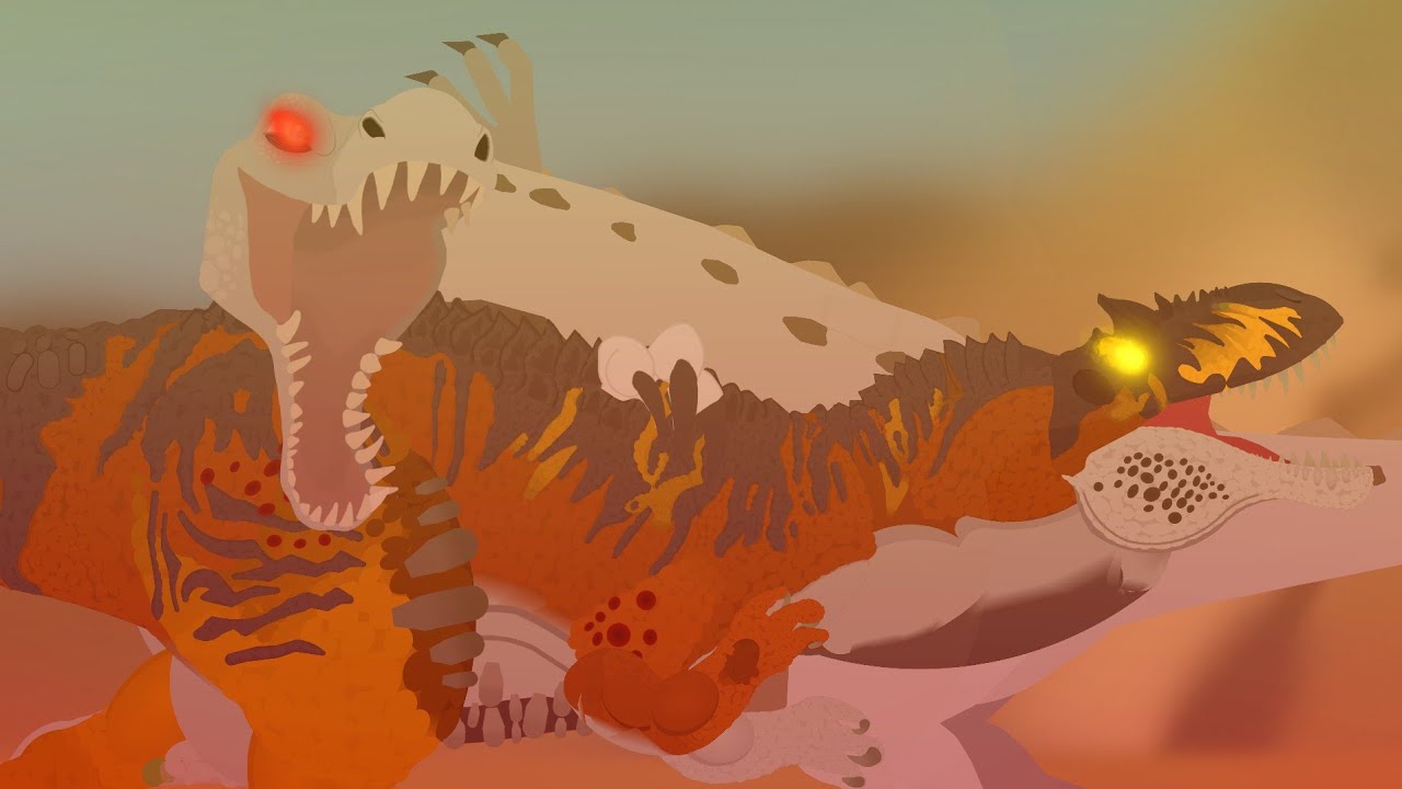 rudy da era do gelo vs giganotossauro de Paleo Ark Quem vence? Stick nodes animation