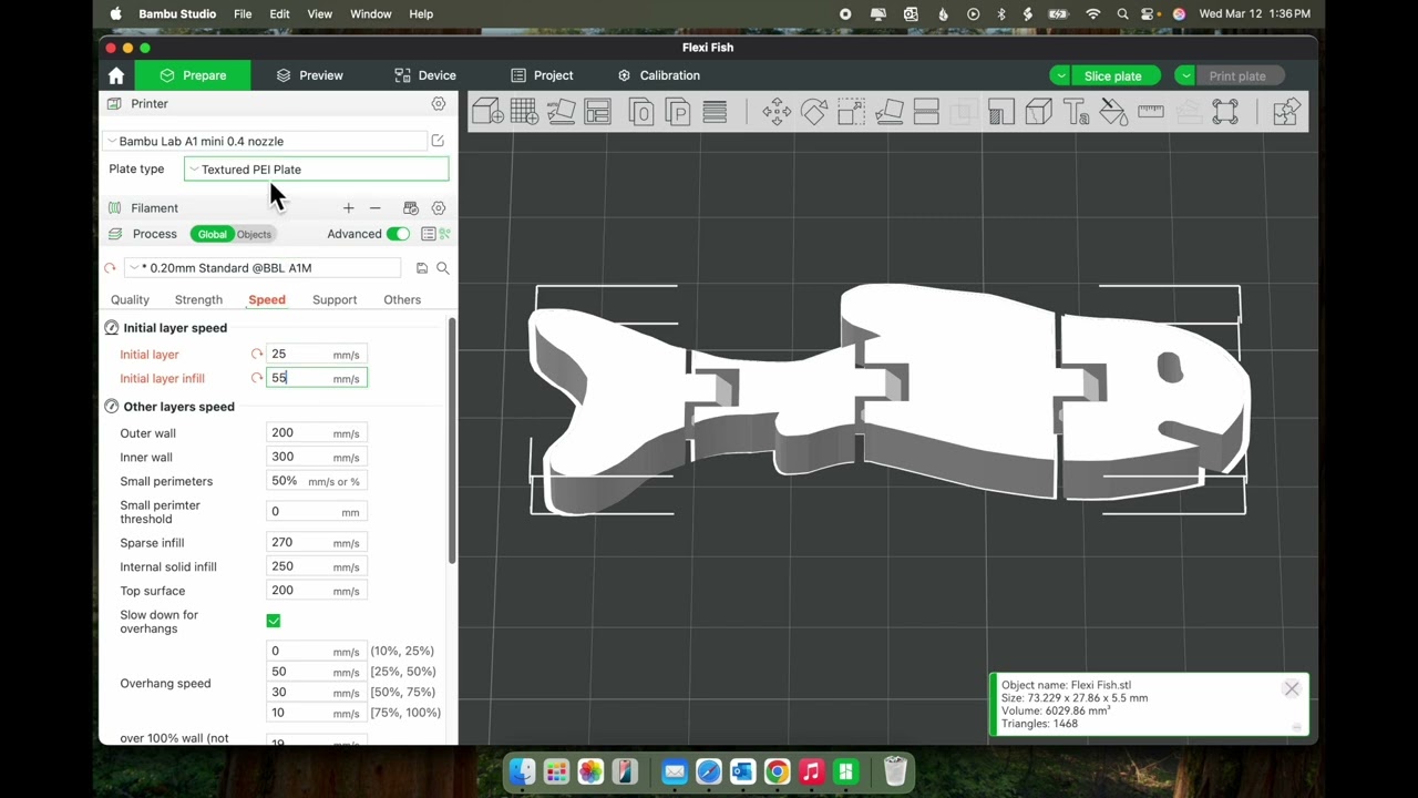 Create an articulated animal: Part 4 - Slice and print the articulated animal