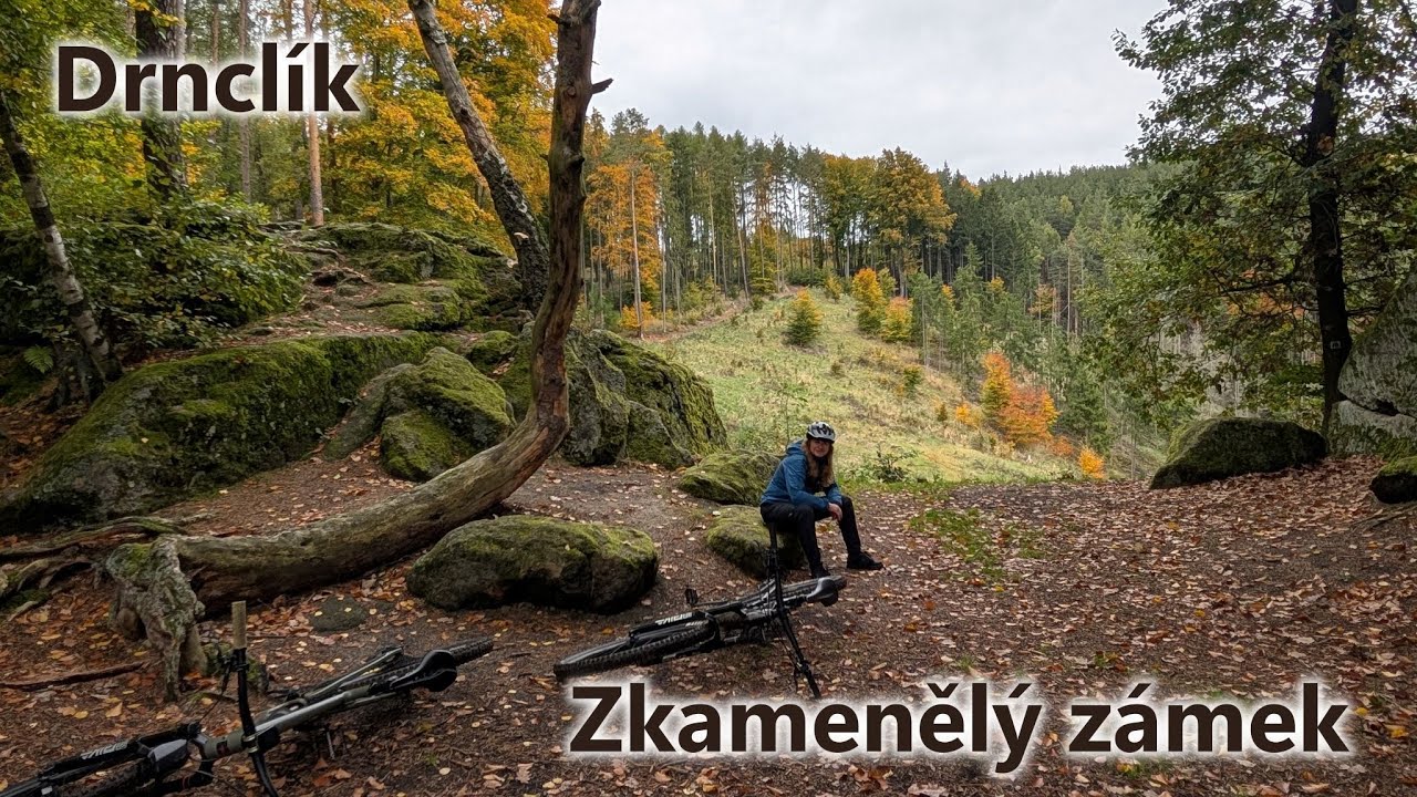 🚴🚴🏼‍♀️🍁 Podzimní Kokořínsko - traily Zkamenělý zámek a Drnclík.