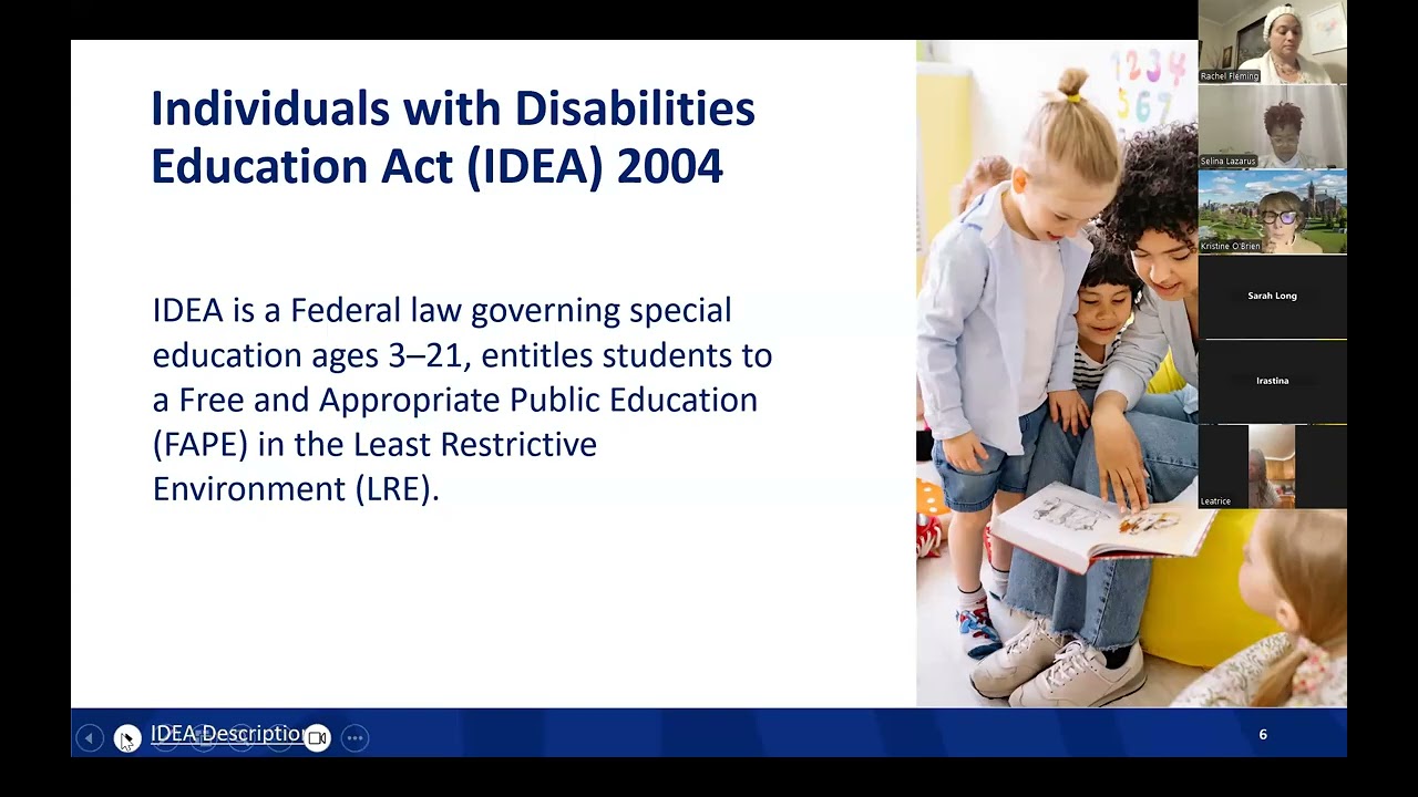 Video Chat - Special Education Advisory Committee What Is an IEP for School Age Students - 12/16/26