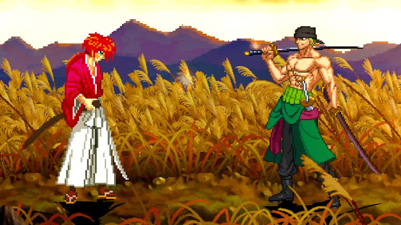 Kenshin Himura Vs. Roronoa Zoro - Vying Swordsmen