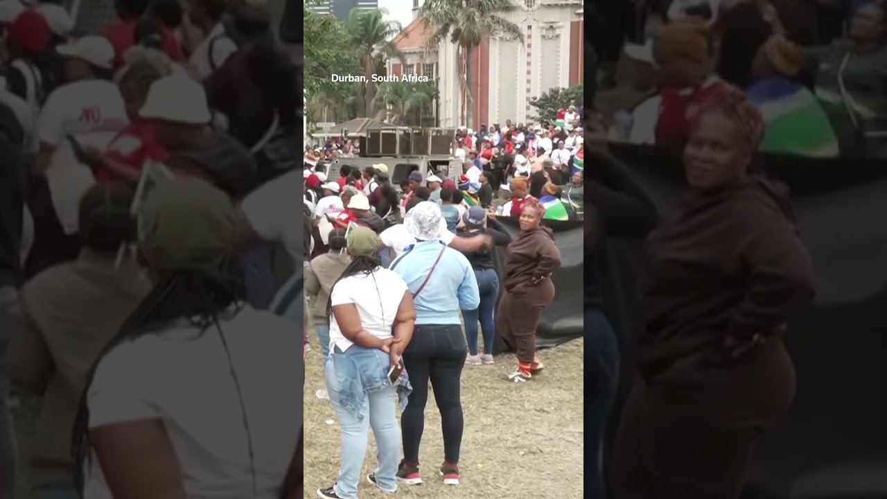 Anti-immigrant protesters march in South Africa