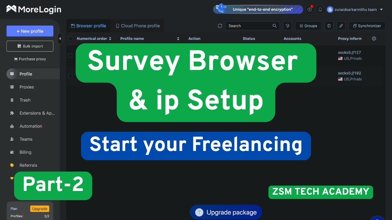 MoreLogin Browser ip Setup | MoreLogin Bangla Tutorial | Start Freelancing & Earn Money Online