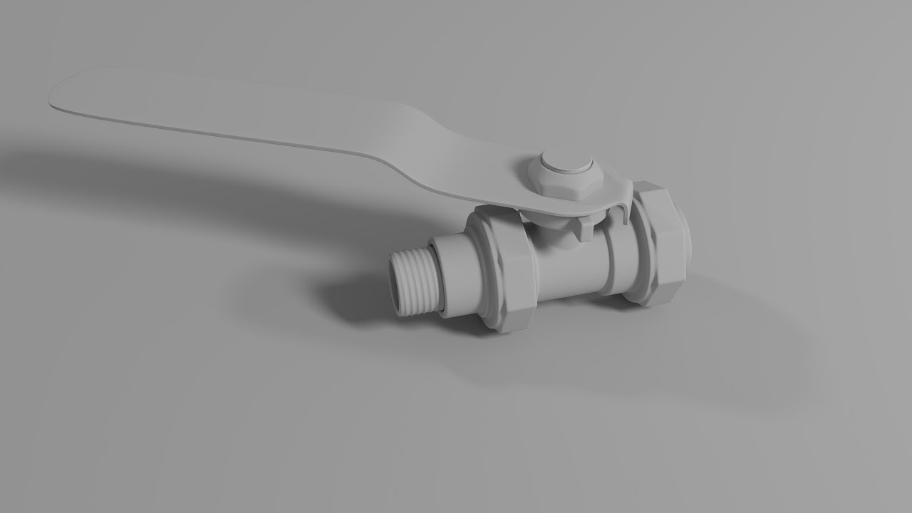 Cinema 4D valve modeling using volume builder and volume mesher