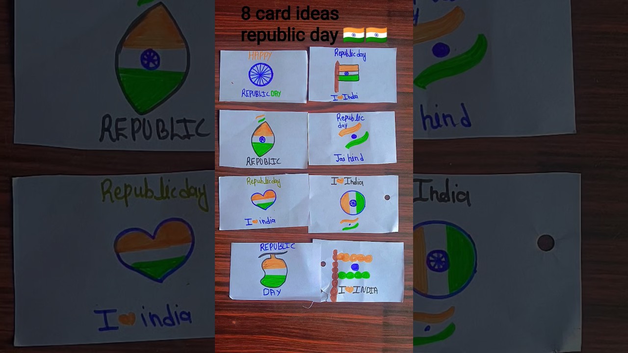 Republic day 8 card ideas/26 january craft idea