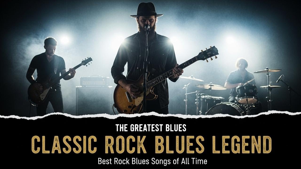 Eric Clapton, Jimi Hendrix, ZZ Top, BB King, Muddy Waters – Classic Rock Blues with Powerful Vocals