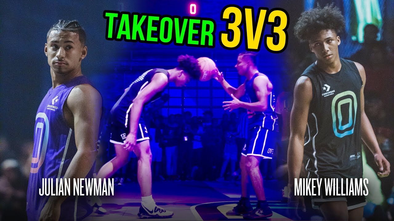 Джулиан Ньюман бросает мяч с головы Майки Уильямса, и Майки уходит! Джулиан бросает вызов Кайри 😱