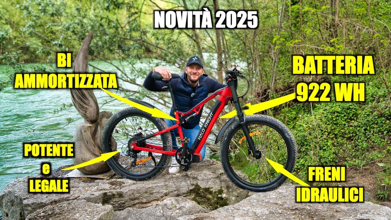 BELLISSIMA MTB Elettrica BI-AMMORTIZZATA ECONOMICA ! HALO KHNIGHT H03