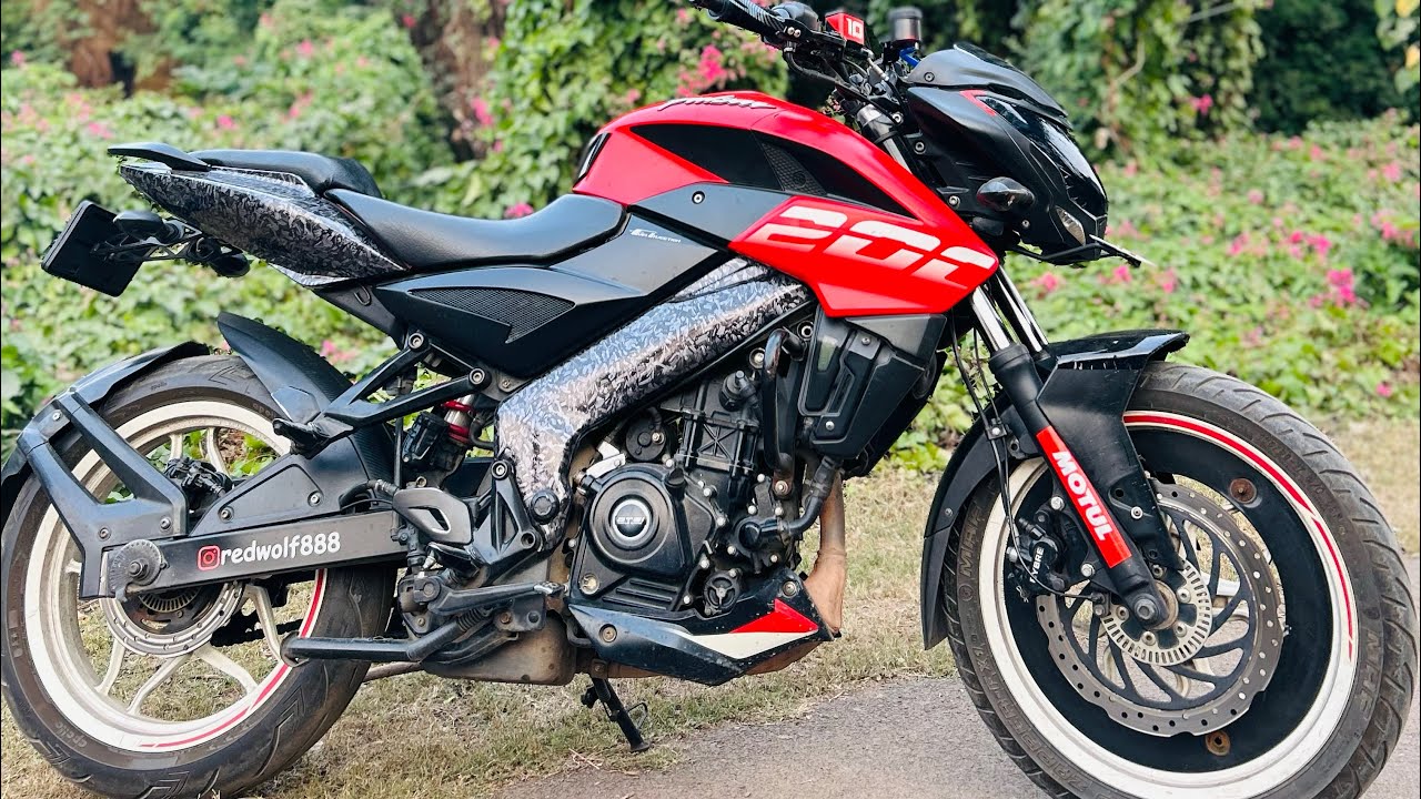 Forged carbon wrap On Ns200😍|| Raipurmotovlogger ❤️|| Ns200modification