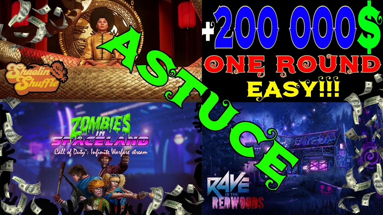 Comment Avoir 200K $$ en 1 Manche! Toute les Map Zombie! Top Strat! CoD IW Zombie!