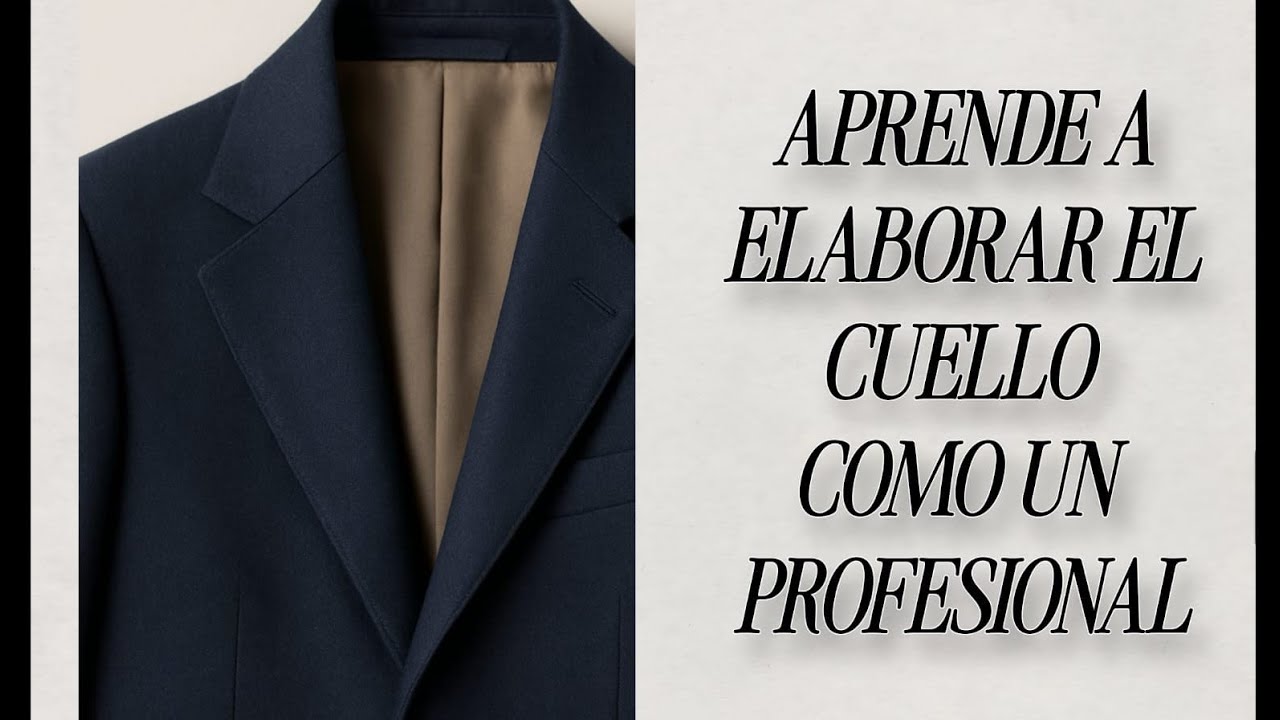 Cómo Hacer el Cuello de un Saco de Caballero | Sastrería Paso a Paso