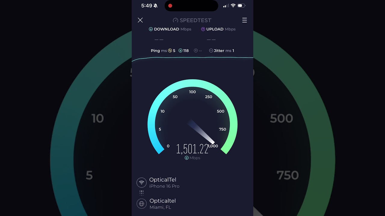 iPhone 16 Pro WiFi 7 Speed Test (6 GHz Band)