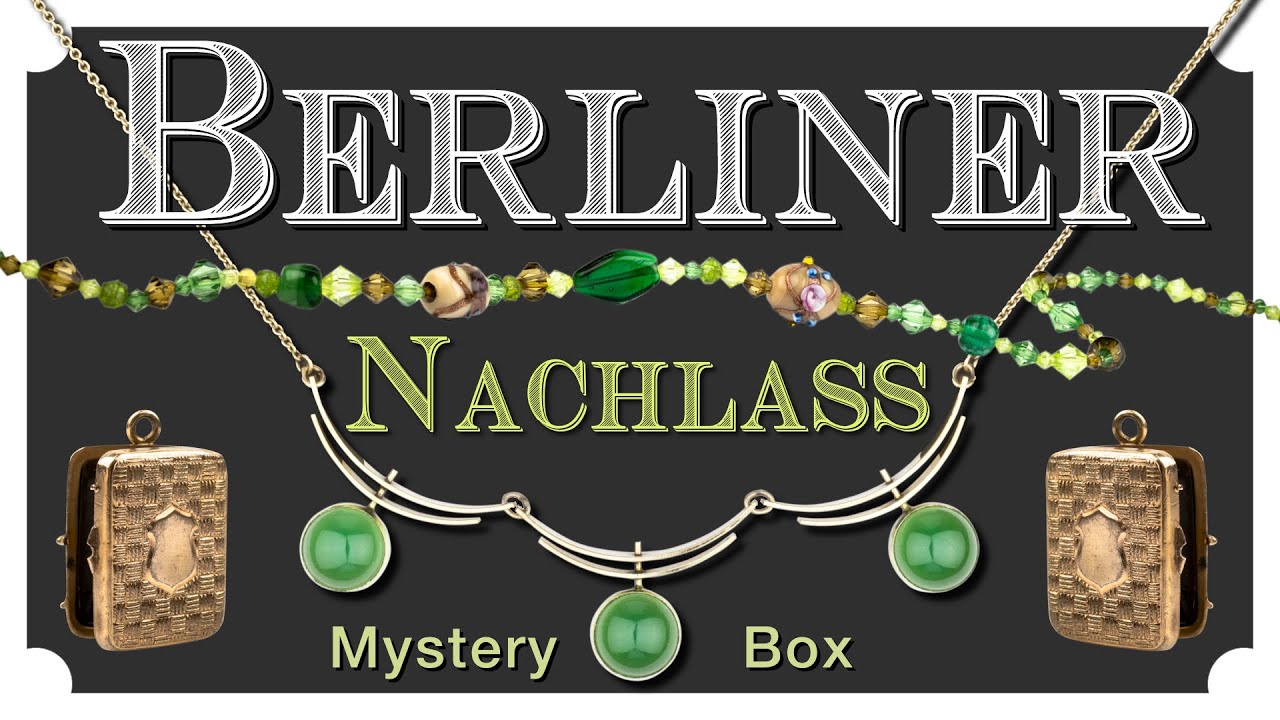 Berliner Nachlass Mystery Schmuckpaket. Ich finde antiken Schmuck, Medaillons, Ketten in Gold Filled