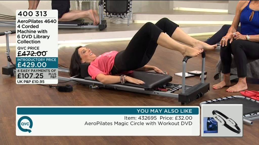 Pipa Gordon doing pilates on QVC UK