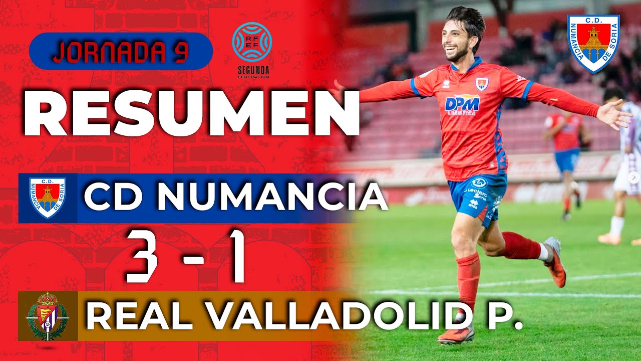 Resumen C.D. Numancia | 3-1 | Real Valladolid Promesas
