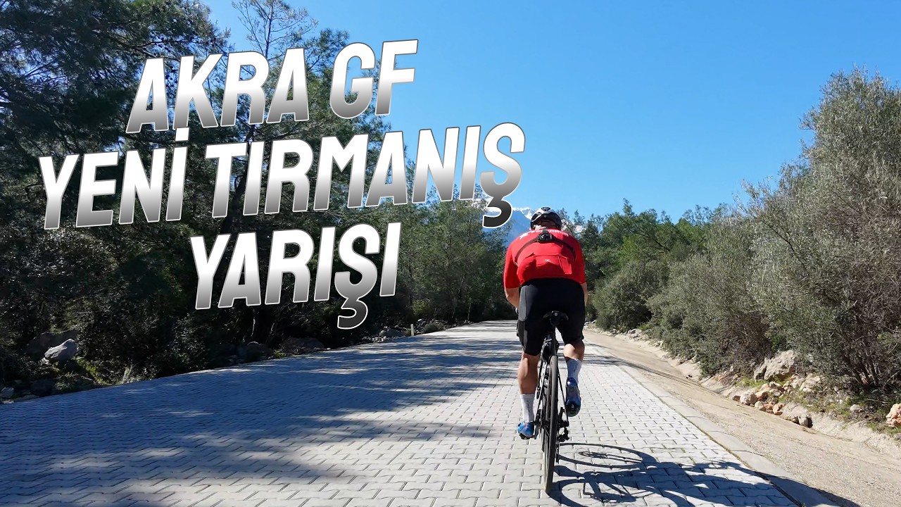 Akra Gran Fondo'da teleferiğe tırmanmalı tırmanış yarışı