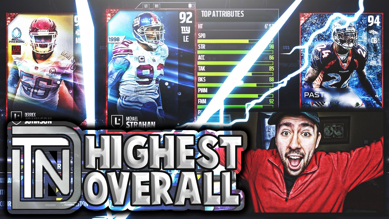 TUESDAY NIGHT DRAFTS HIGHEST OVERALL! MADDEN 17 DRAFT CHAMPIONS
