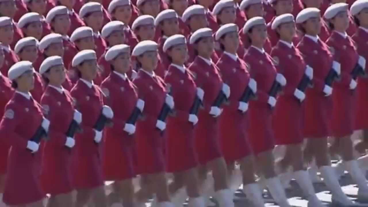 Parata militare cinese femminile   60mo anniversario