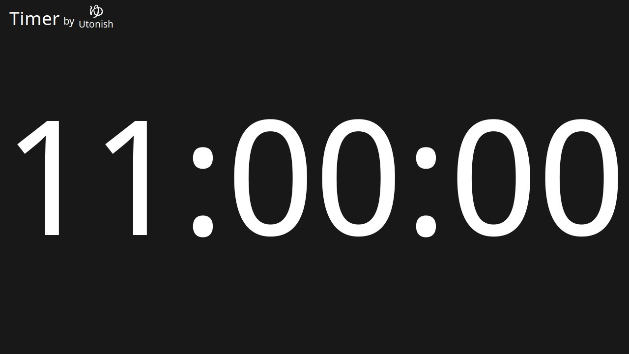 11 Hour Countup Timer