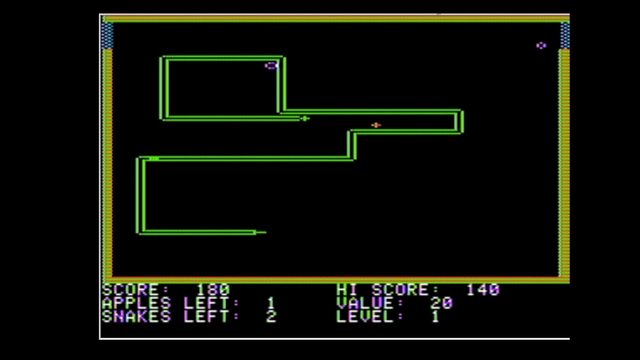 22nd Jan 21 Apple II game Snake Byte