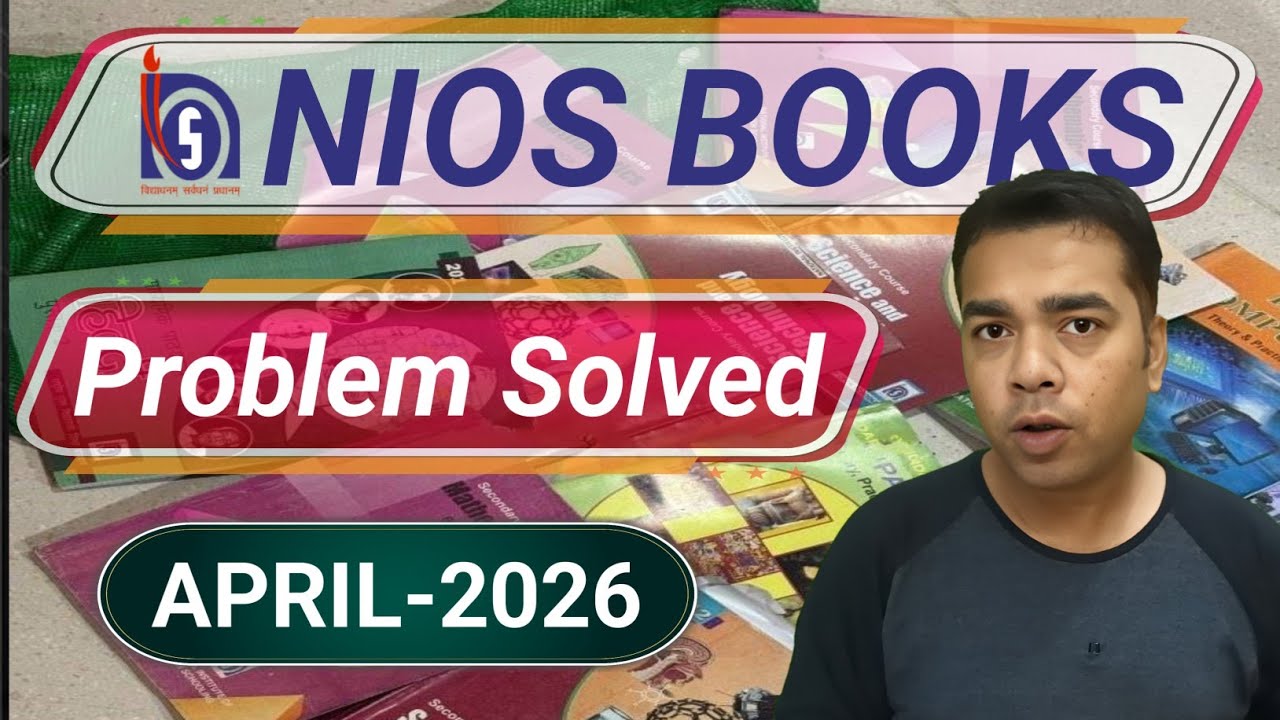 NIOS Books 📚 Problem Solved Exam April 2026