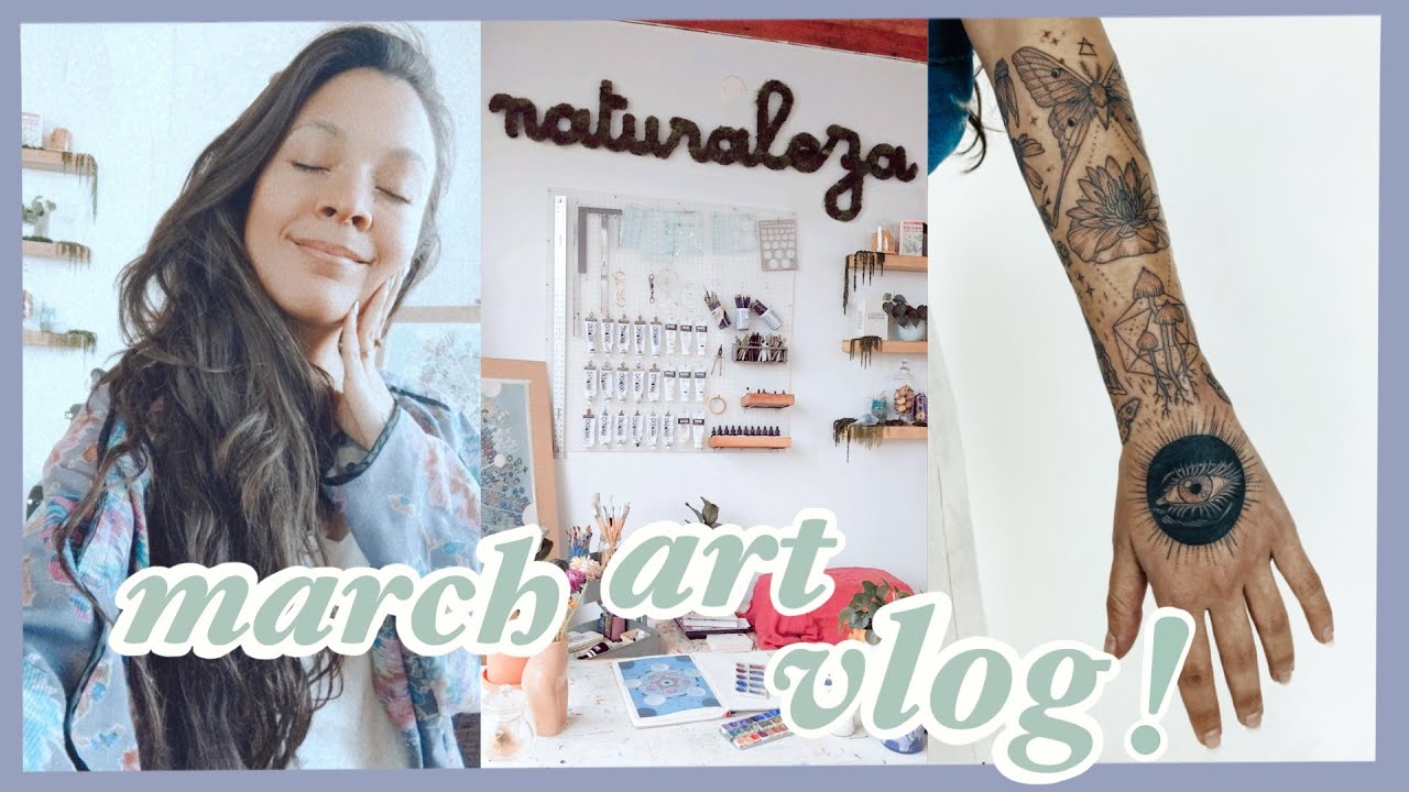 Art Vlog 🦋 Lots of Filming, Drawing & Getting a Tattoo