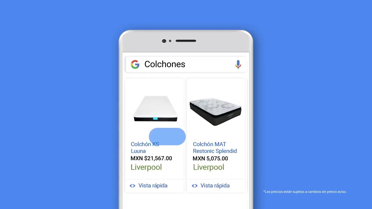 Google Shopping - Campa&ntilde;a Colchones