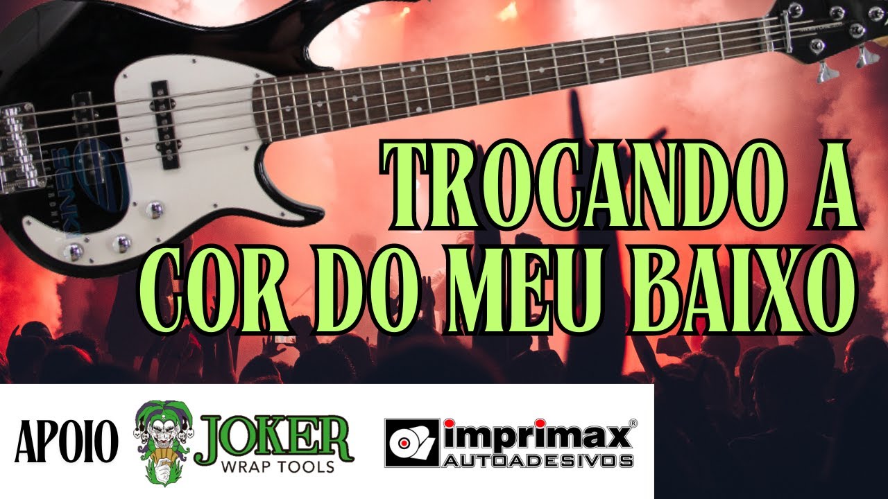Trocando a cor do Meu baixo - Desmontando, envelopando e dicas