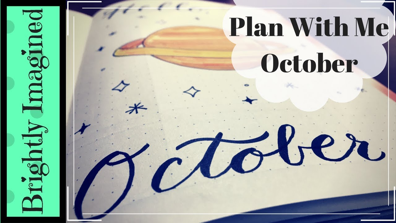Plan With Me - October 2017 | Bullet Journal | Brightly Imagined