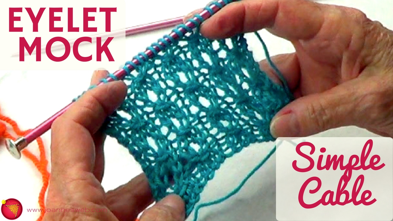 Eyelet Mock Simple Cable