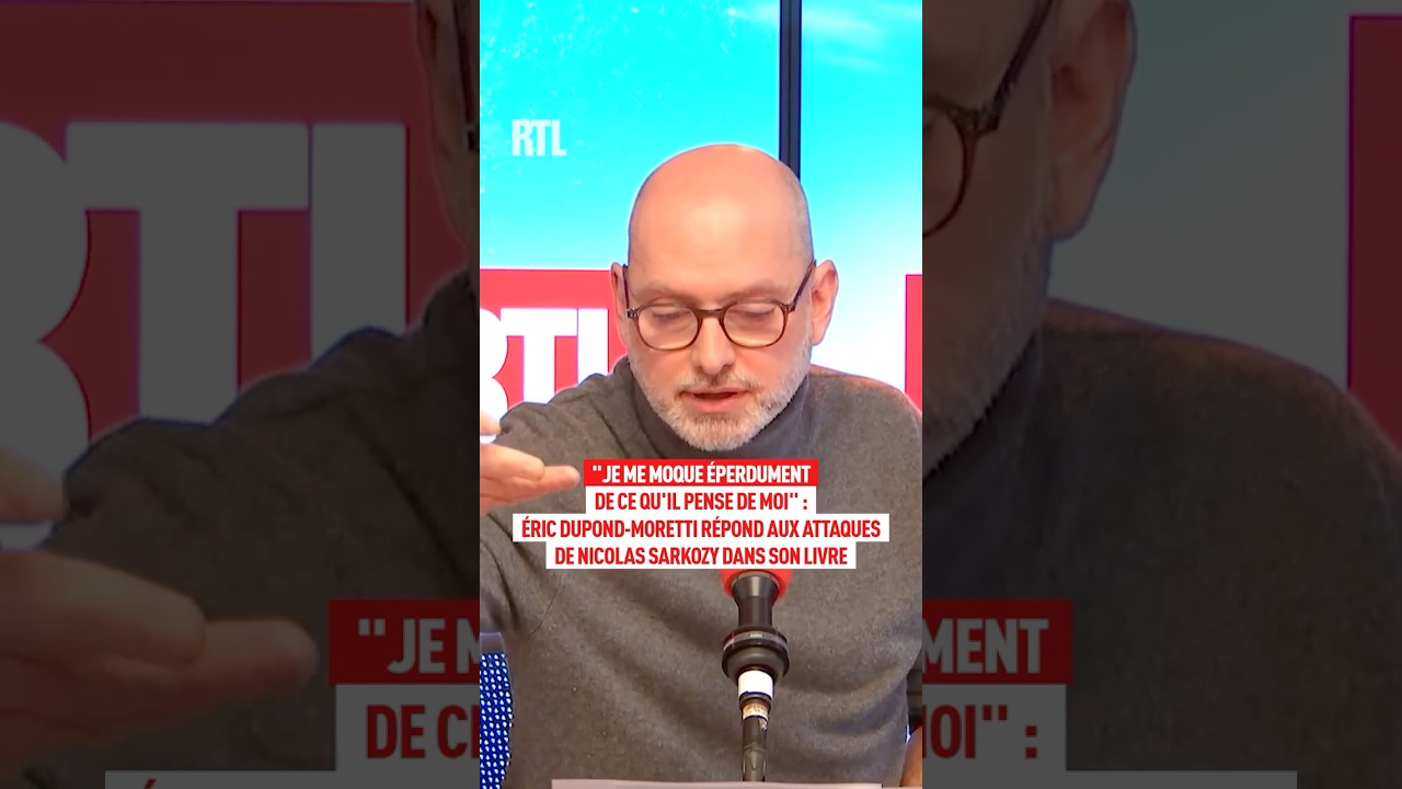 &Eacute;ric Dupond-Moretti r&eacute;pond aux attaques de Nicolas Sarkozy