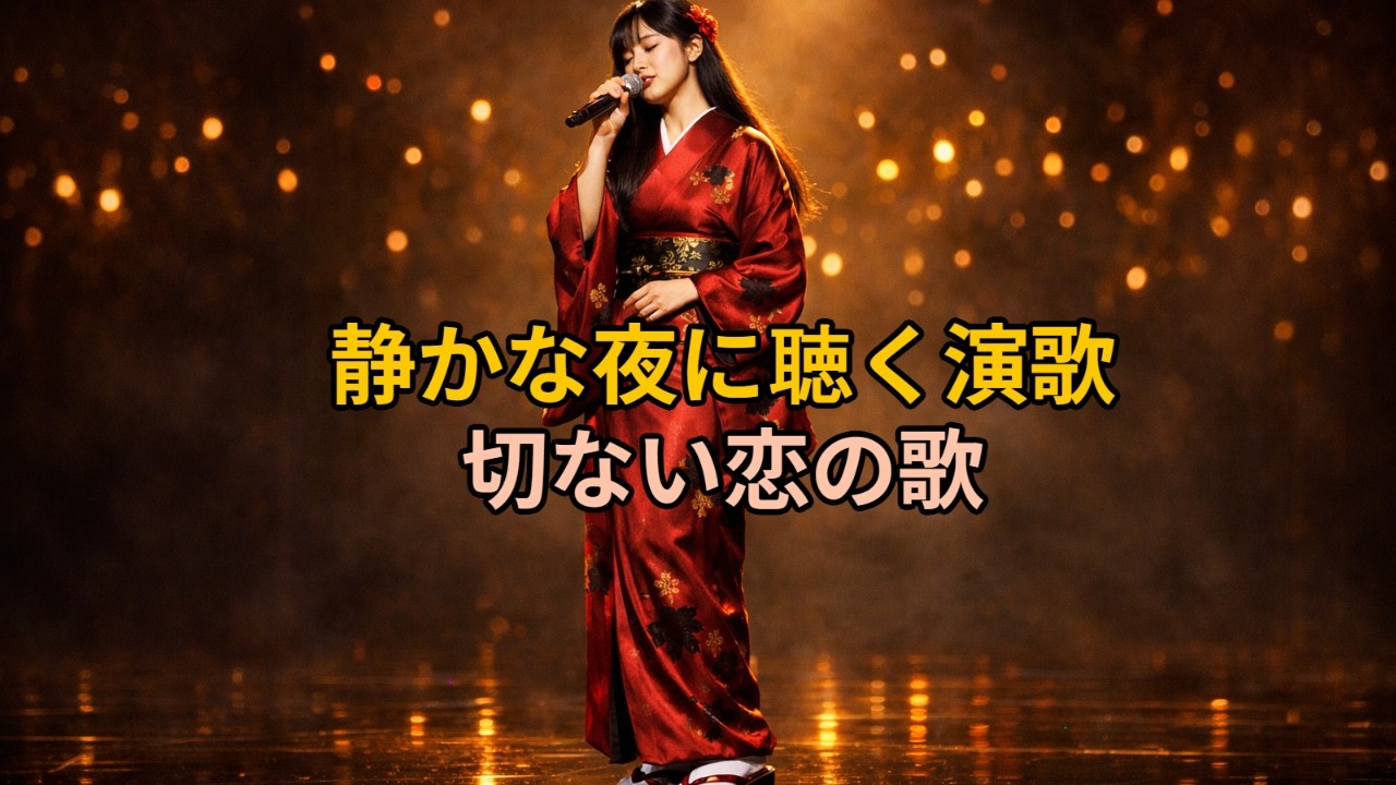 静かな夜に響く女の演歌｜忘れられない恋と切ない想い