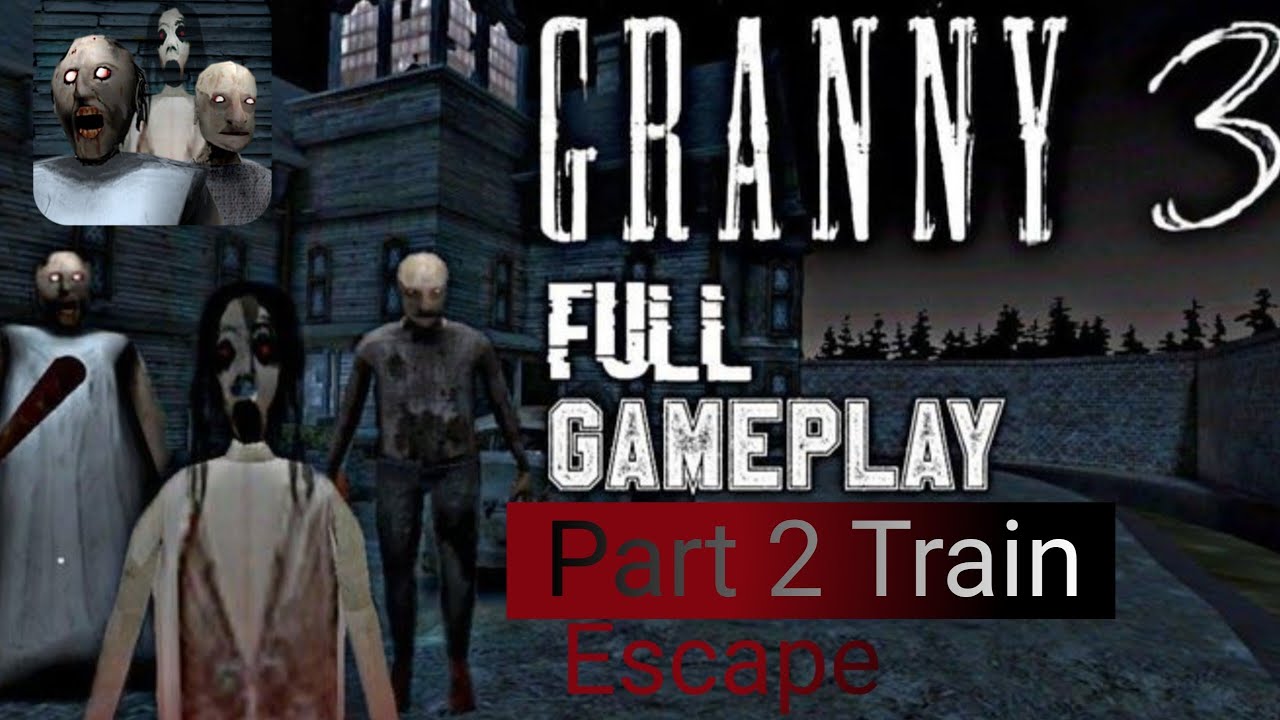 Can I escape from granny, grandpa and slendrina house with train|Ahuja gaming 