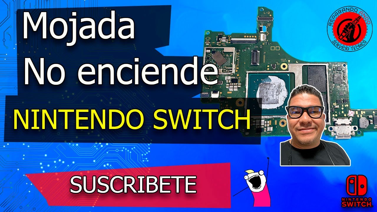 Como reparar Nintendo switch mojada.