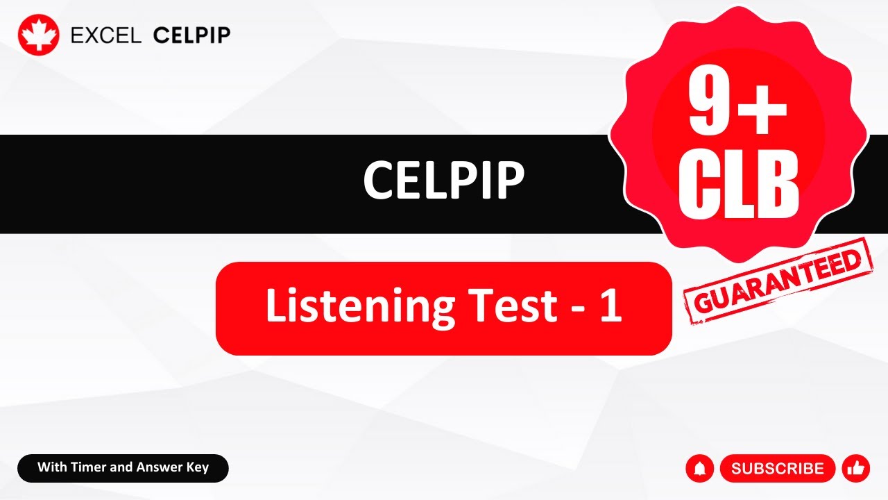 CELPIP Listening Practice Test With Answers | CELPIP Listening Mock Test