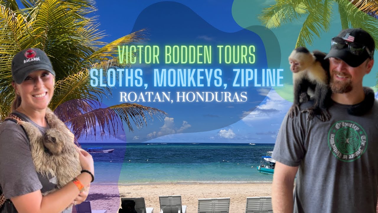 Roatan Honduras: Victor Bodden Tours - Sloths, Monkeys and Ziplines, Carnival Mardi Gras Excursion