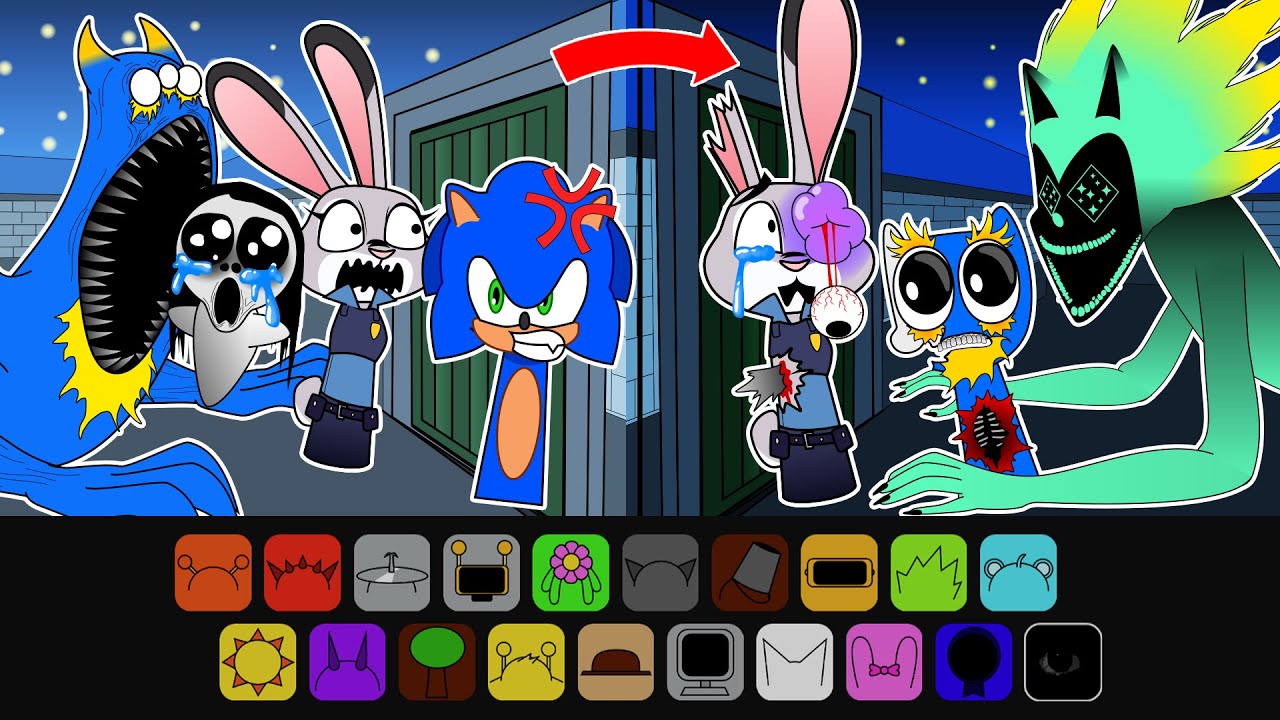 Incredibox Sprunki Retake Sinner Edition: Fatal Error SUPER SONIC, Banban 8, Judy Hide&Seek PETAPETA