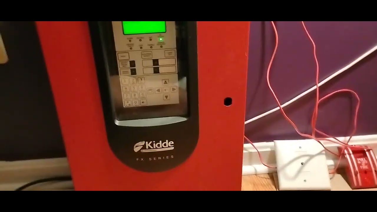 Using manual evac on the kidde FX-64 control panel