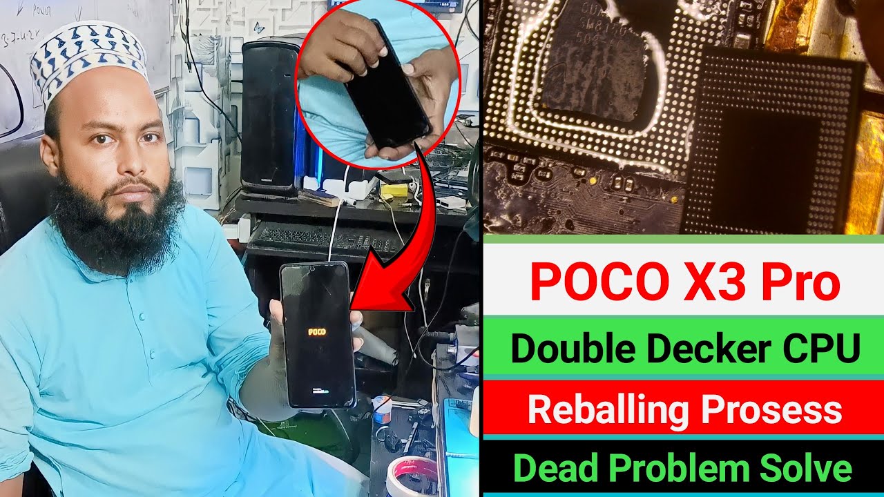 Poco X3 Pro Dead Problem Solution | Poco X3 Pro Double Decker CPU Reballing Process