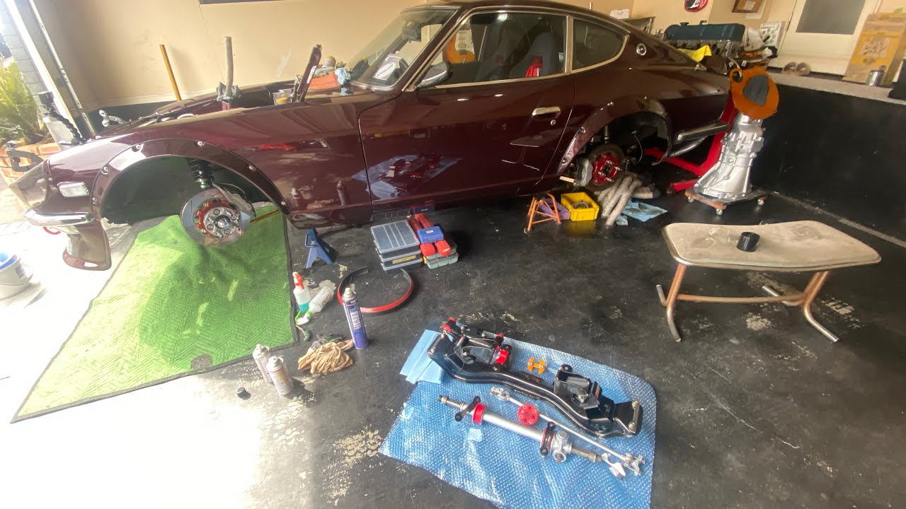【S30Z】S30 Z "February work record" Zの作業記録動画…2022年2月　フロントメンバー　ステアリングラック等リメイク　自作部品も😅