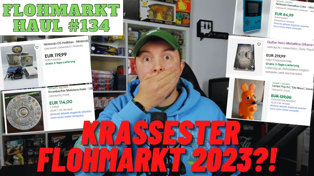 Flohmarkt Shopping eskaliert komplett 😮 KRASSESTER TRÖDELMARKT ever?! Gameboy Videospiele Nintendo