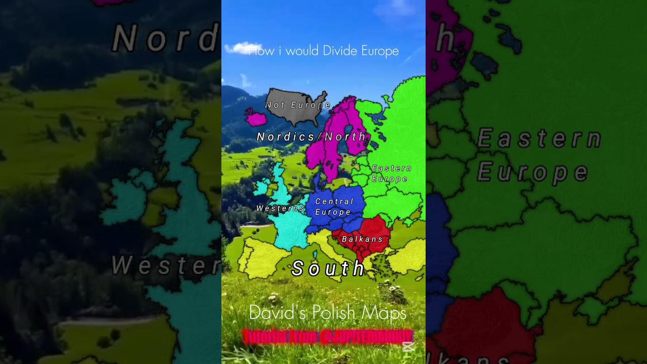 How i would Divide Europe #europe #map #poland #mapping